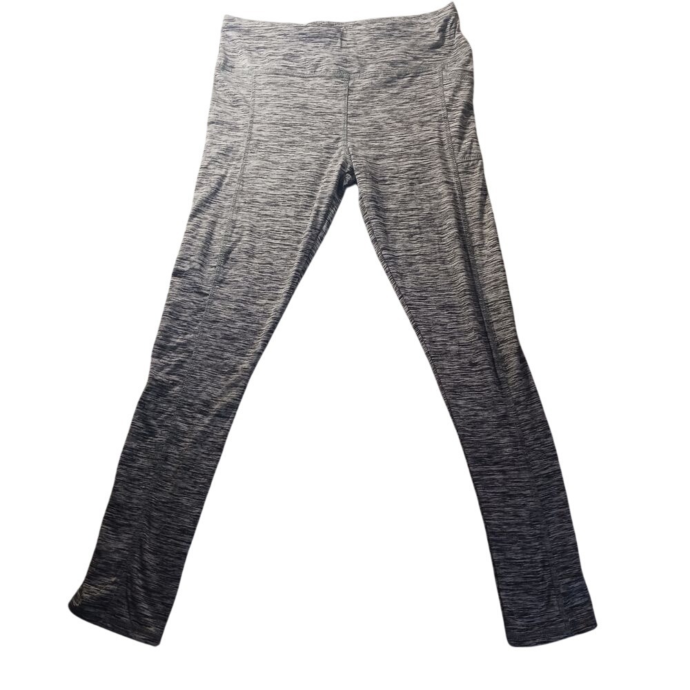 No Comment Heathered Stretch Yoga Leggings L NWT High Rise Stretch Lounge Fall‎